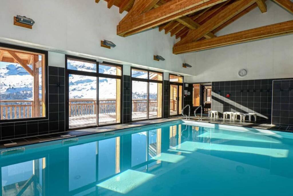 Vue Panoramique Sur Les Montagnes Plein Sud - T2 Skis Aux Pieds, Piscine & Spa Flaine Exterior photo